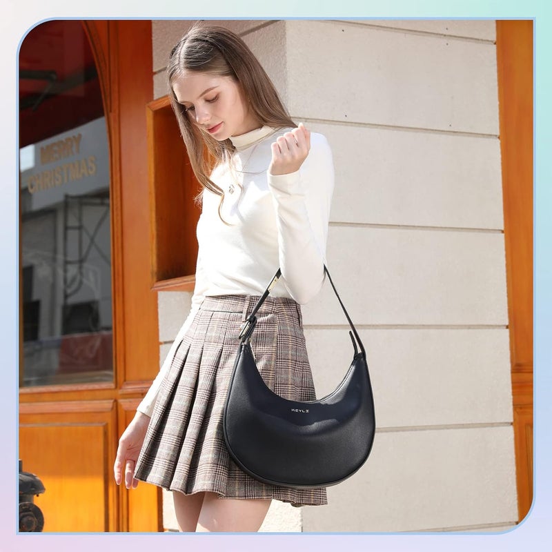 Keyli Shoulder Bag for Women Stylish Casual Clutch Purses for Women 3 Ways Adjust Strap Hobo Handbags with Zip Closure - Image 3